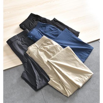 出U品訂單 速干高彈 春夏薄款外貿男士時尚休閑透氣直筒休閑長褲