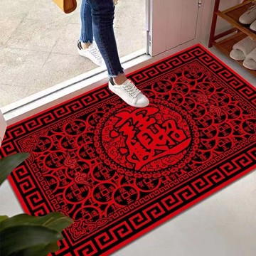 🙏紫南宮過爐🔥開光加持🔥門口地墊吸水吸油耐髒家用入戶門門前墊可裁剪墊子地毯滿鋪可定製