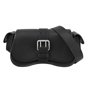 COACH CU514 Coachtopia 波浪造型雙口袋斜背工裝包.黑