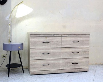 【歐風別館】見晴梧桐色四尺六斗櫃【基隆至台中免運費】