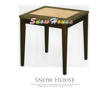 ╭☆雪之屋居家生活館☆╯ AA742-05 咖網洞石面胡桃餐桌(325)(DIY自組)/飯桌/三款可選