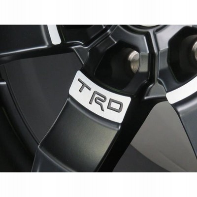 TRDホイール4本 (17×8J+25) 6穴P.C.D.139.7 トヨタ純正 TRD 17インチ アルミホイール マットブラック 4本 17