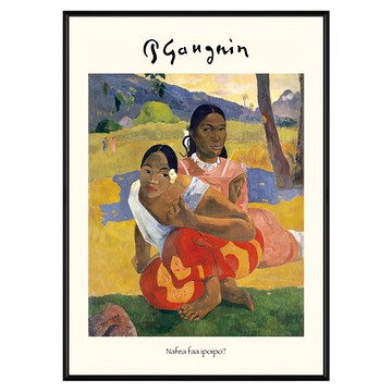 菠蘿選畫所 保羅・高更 你何時結婚?I AVAR3448B  黑色  40 x 30cm