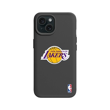 iPhone 15 SolidX 黑 - NBA - Logo-洛杉磯湖人 L.A. Lakers