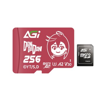 AGI ｜膽大黨 TF138 256GB Supreme microSD記憶卡（小桃款）