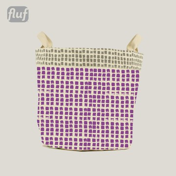 小收納兩用袋 【小點點葡萄紫】-加拿大Fluf有機棉