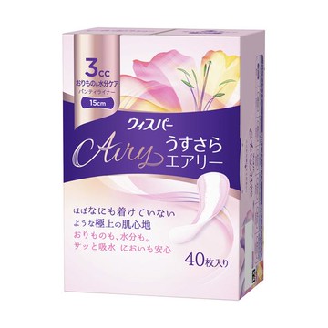 P & G Whisper Ussara Airy 3CC 40 pieces