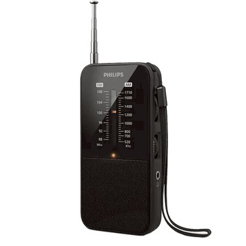 PHILIPS 飛利浦 經典便攜型隨身收音機 11.8 x 5.6 x 2.2cm 1個  TAR1509  黑色