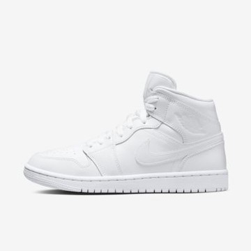 Nike 耐吉 WMNS Air Jordan 1 Mid [DV0991-111] 女 運動休閒鞋 AJ1 中筒 全白