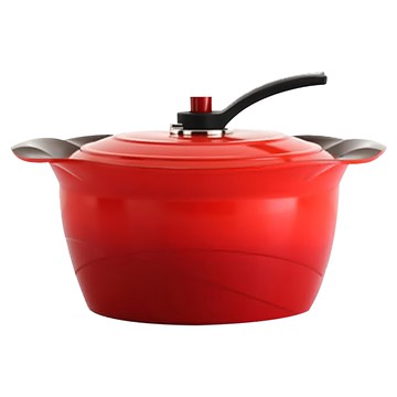 Hamptons 24cm 雙耳鬱金香湯鍋  紅色  1個