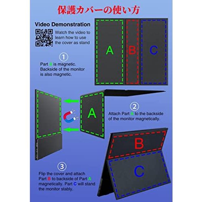 モバイルモニター モバイルディスプレイ cocopar 15.6インチ 非光沢I