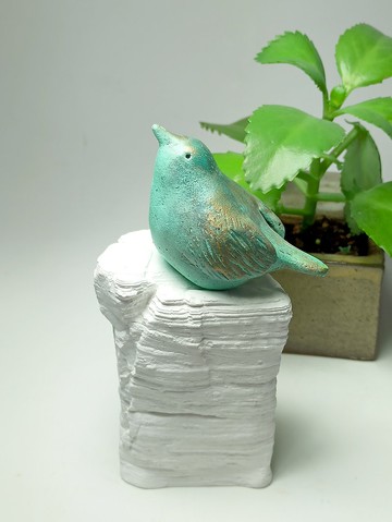 水鶇/手繪仿銅綠效果 -交換禮物 聖誕禮物