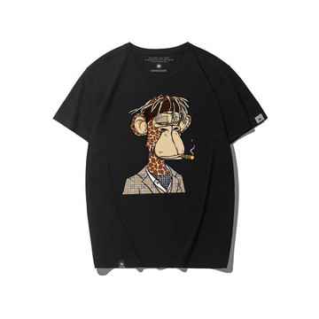 無聊猿t恤男女nft元宇宙bayc猴子港風潮牌oversize大碼情侶短袖