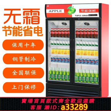 {可打統編 超低價}飲料啤酒展示柜商用冷藏保鮮柜蔬菜水果立式冰柜便利店單雙門冰箱
