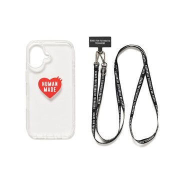 【Sharkhead】現貨 Human Made IPhone 14 15 16 pro 手機殼 愛心 透明 硬殼 掛繩