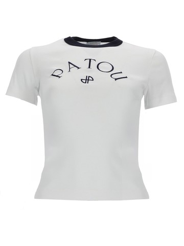 patou fitted t-shirt with logo
