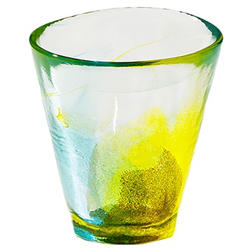 TOMI GLASS 富哨子 手作夏日六角冰晶杯  檸檬蘇打  1個