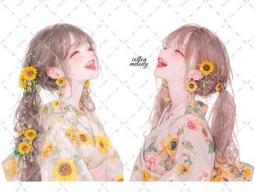 原創貼紙 No. 6305 人物貼紙 原創貼紙 女孩貼紙 原創人物貼紙