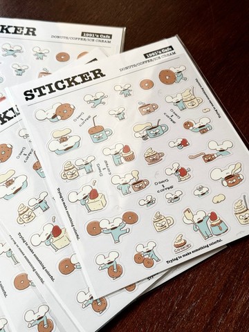 鼠老闆的甜點計劃//透明貼紙