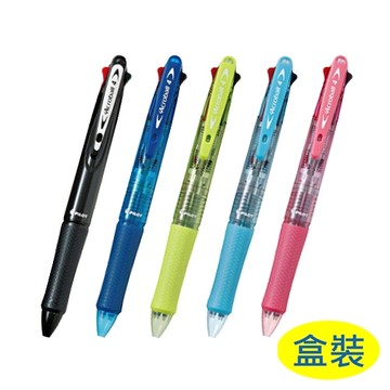 PILOT 百樂 BKAB-45F 四色輕油舒寫筆/輕油筆 0.7mm盒裝10支入