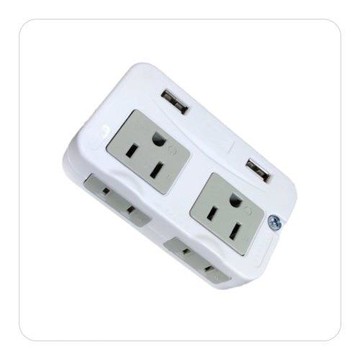 安全達人 RU-6331 雙用分接式插座+USB充電座