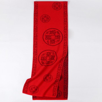 現貨+預購 圍巾針織披肩-保暖奴羊毛福字針織圍巾男女配件18色74io38【獨家進口】【米蘭精品】