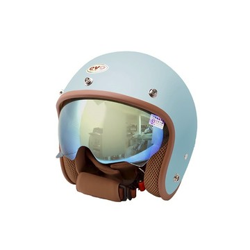 EVO 安全帽 CA-312 CA-312s 簡約內鏡帽 簡約系列 消松霧藍 內墨鏡  復古帽 半罩 全拆洗 正版授權