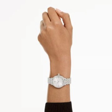 【Swarovski 施華洛世奇】Imber 手錶 (瑞士製造 金屬手鏈 銀色 不銹鋼) (5741229)