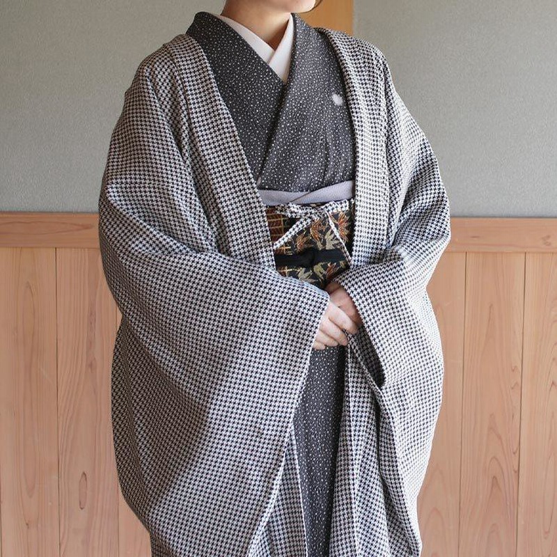 楽天市場】着物 羽織 レディース レース 紺色レースドット繋ぎ柄