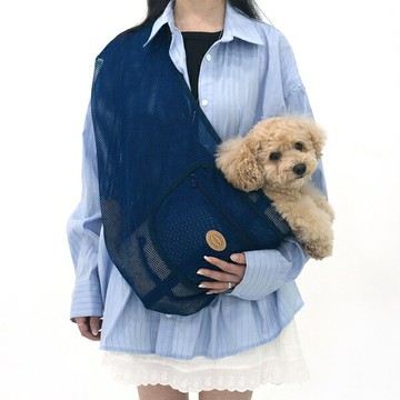 【ParisDog】超透氣網紗寵物斜挎包 (寵物背包 外出包)