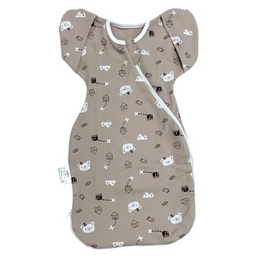 Mang Mang 小鹿蔓蔓 Bedtime 嬰兒包巾 M 新生兒-12個月適用  棕