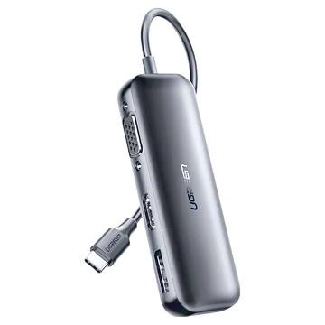 UGREEN 綠聯 USB-C/Type-C轉4K HDMI + DP/DisplayPort + VGA 轉換器  CM260  1個