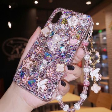 適用于iPhone16pro max蘋果14手機殼15plus高級感奢華水鉆12保護套13全包硅膠 防摔潮女