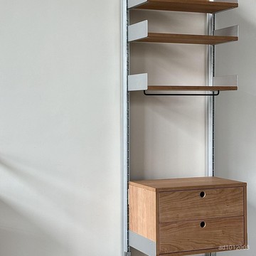 🚚免運到府✨️置物架✨️ 多功能置物架 收納架 層架 架子日式金屬鋁全落地置物架客廳玄關隔斷免打孔實木收納係統