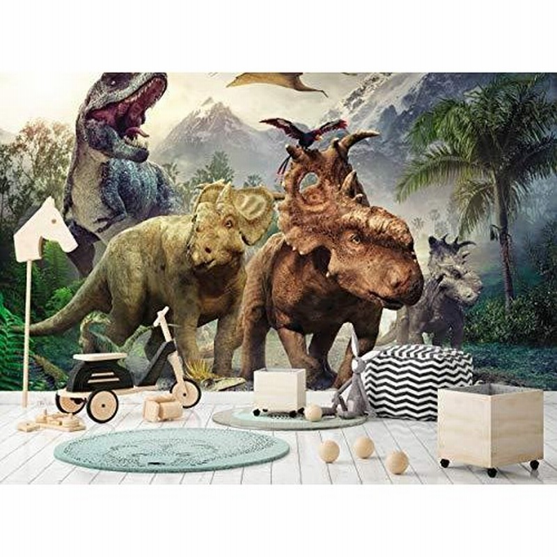 恐竜写真壁紙 壁画動物漫画トレンドキッズ子供寝室保育園 366x254cm 大型紙ポスター 通販 Lineポイント最大0 5 Get Lineショッピング