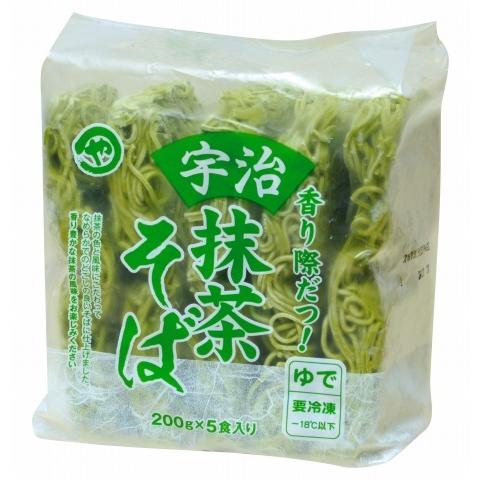 冷凍食品 冷凍蕎麦　香り際だつ！宇治抹茶そば 200g×5食　麺のみ