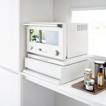 日本【YAMAZAKI】tower雙層抽屜式置物架(白)