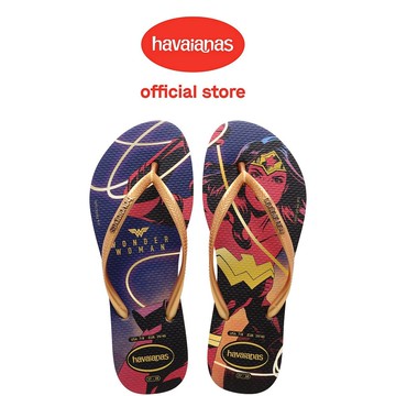 Havaianas哈瓦仕 拖鞋 夾腳拖  神力女超人 藍 Slim Wonder Woman 4149873-0777W