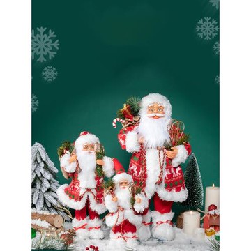 北歐圣誕節圣誕老公公玩具擺件圣誕老人圣誕公仔氛圍派對裝飾禮品