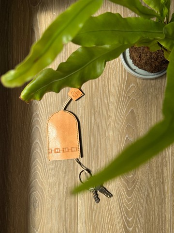 皮革壓紋鑰匙包