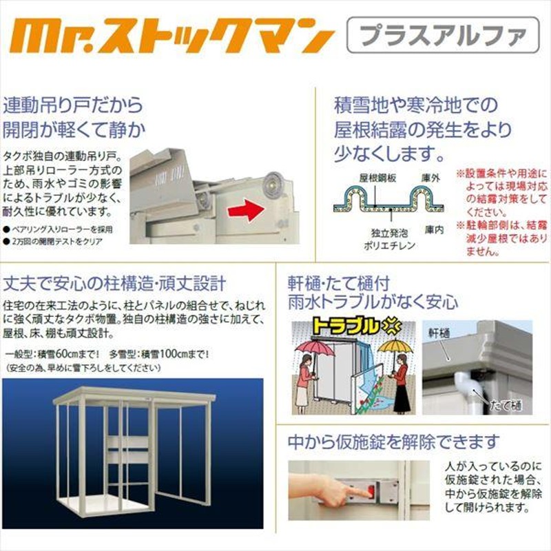 物置 屋外 おしゃれ タクボ物置 TP／ストックマンプラスアルファ TP