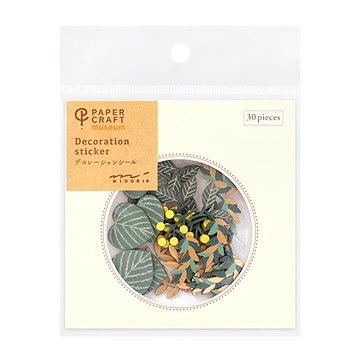 日本 MIDORI PCM裝飾貼紙  1包  葉片