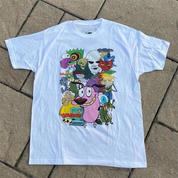 精選好物推薦！美式復古vibe小眾oversize寬松短袖T恤男女同款