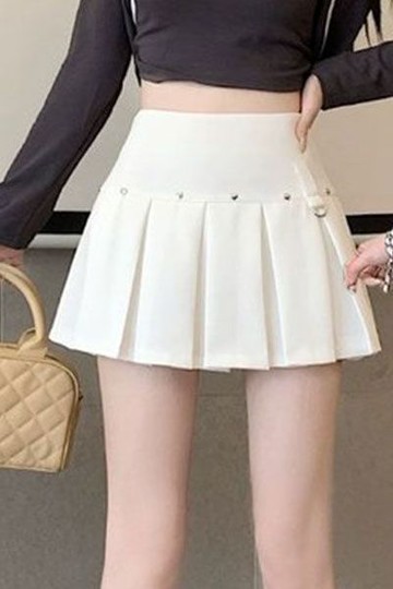 【臺灣公司 可打統編】免運 百褶裙 JK 白色百褶裙女春夏2025新款小個子高腰a字顯瘦美式半身西裝jk短裙 可開發票 全館五折 工廠現貨直銷 新品特價 z10079