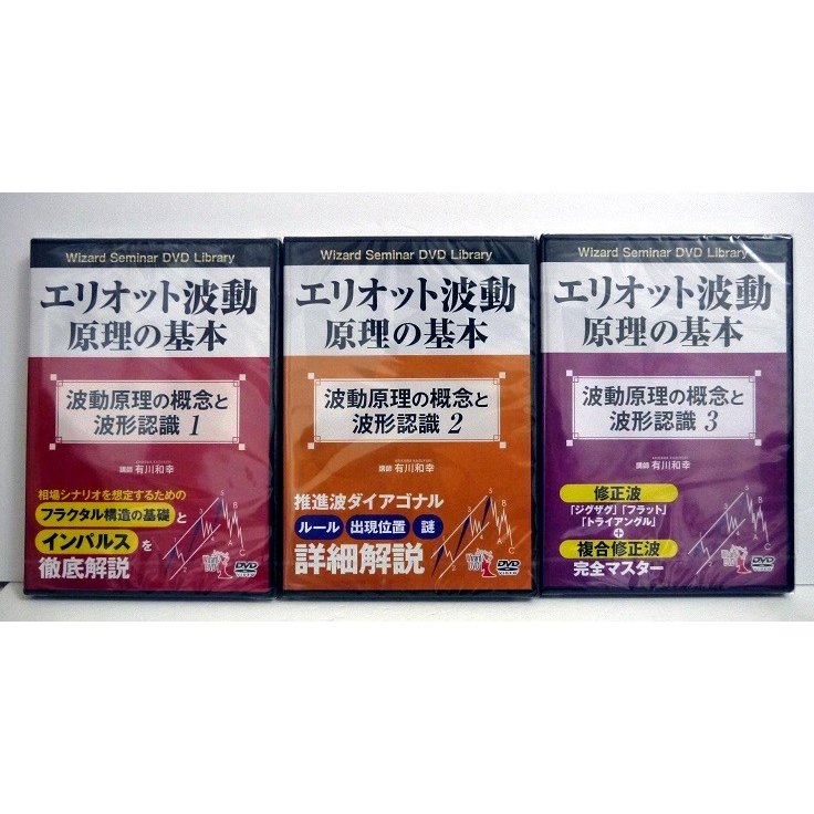 DVD エリオット波動原理の基本 波動原理の概念と波形認識 1〜3：3巻