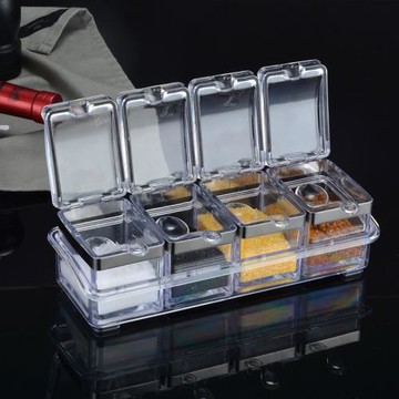 亞克力調料盒廚房一體多格收納加厚調味罐家用商用調味品組合套裝