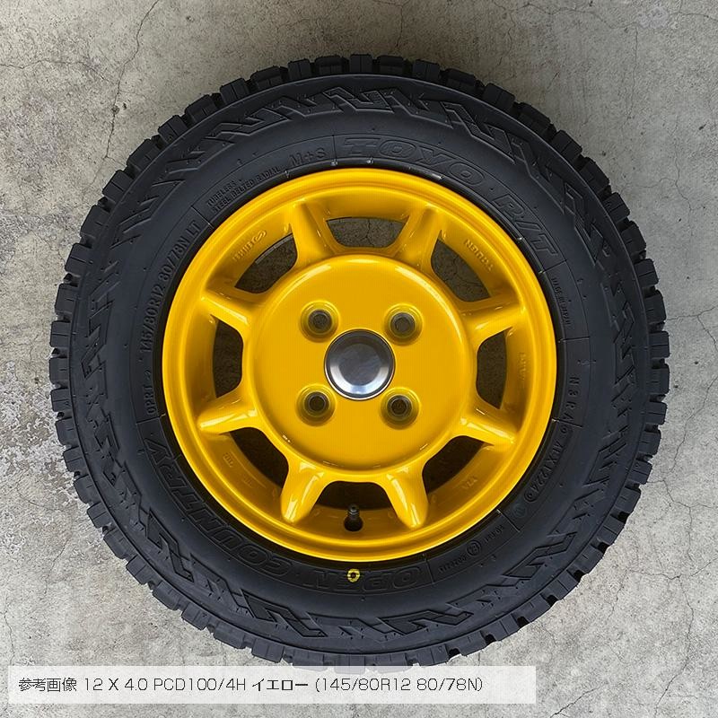 オープンカントリー RT 145/80R12 LT エンケイ サム タフ 12×4.0 