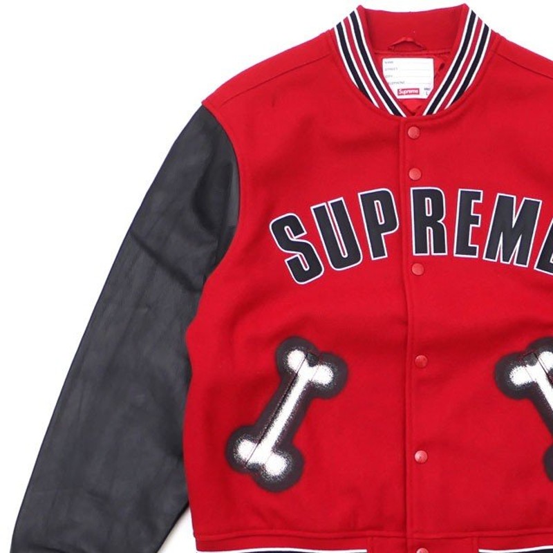 まとめ買い】 Jacket Supreme supreme Bone www.browhenna.it Varsity