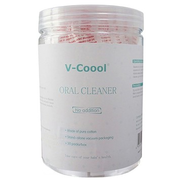 V-Coool 嬰兒口腔清潔棒舌苔棒 30支入  1瓶