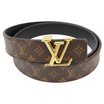 LOUIS VUITTON LV 路易威登 棕色 原花帆布 Iconic 雙面 皮帶 M0570V 【二手名牌BRAND OFF】
